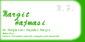margit hajmasi business card